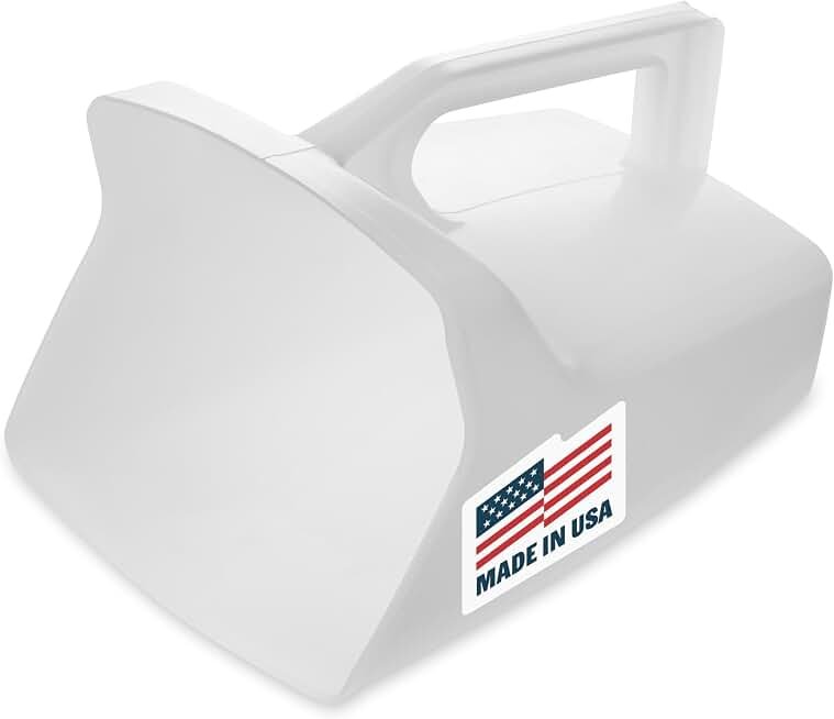 Rubbermaid Commercial Products Food Service Utility Scoop, 64-Ounce, White, for Ice/Bar and Ingredient Use in Restaurant/Kitchen